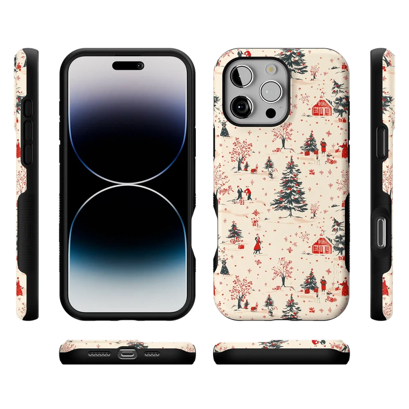Winter Nostalgia | Vintage Holiday Case Phone Case Casetry 