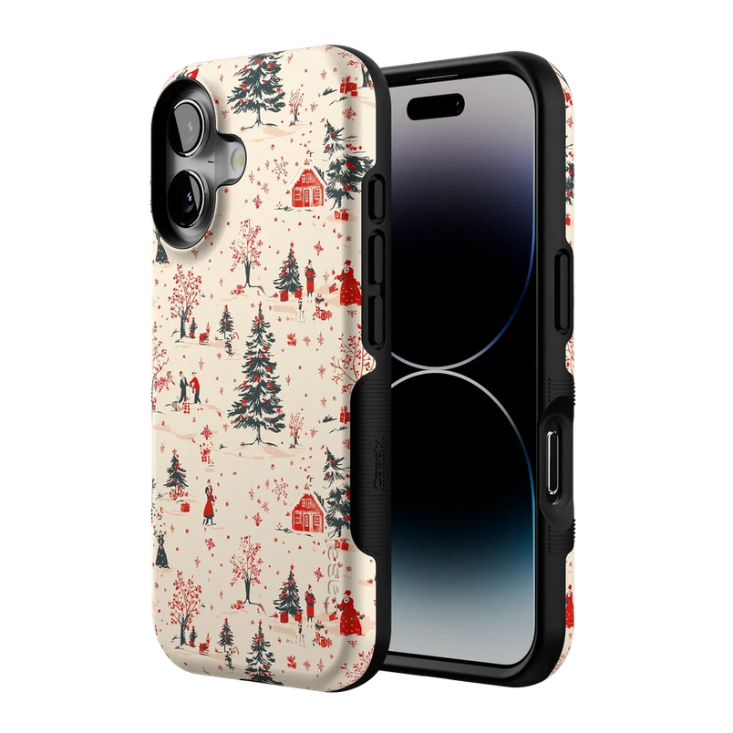 Winter Nostalgia | Vintage Holiday Case Phone Case Casetry 
