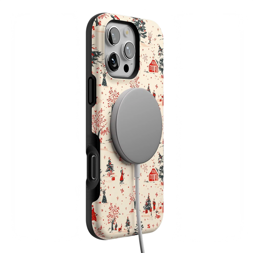 Winter Nostalgia | Vintage Holiday Case Phone Case Casetry 