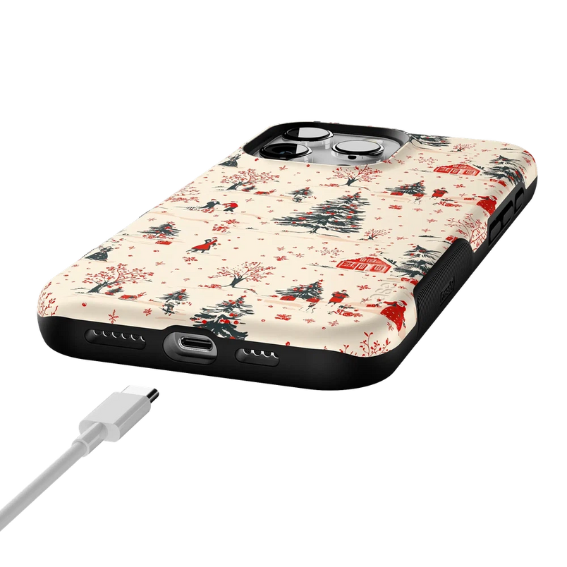 Winter Nostalgia | Vintage Holiday Case Phone Case Casetry 