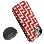 Scarlet Stitch | Red Houndstooth Case