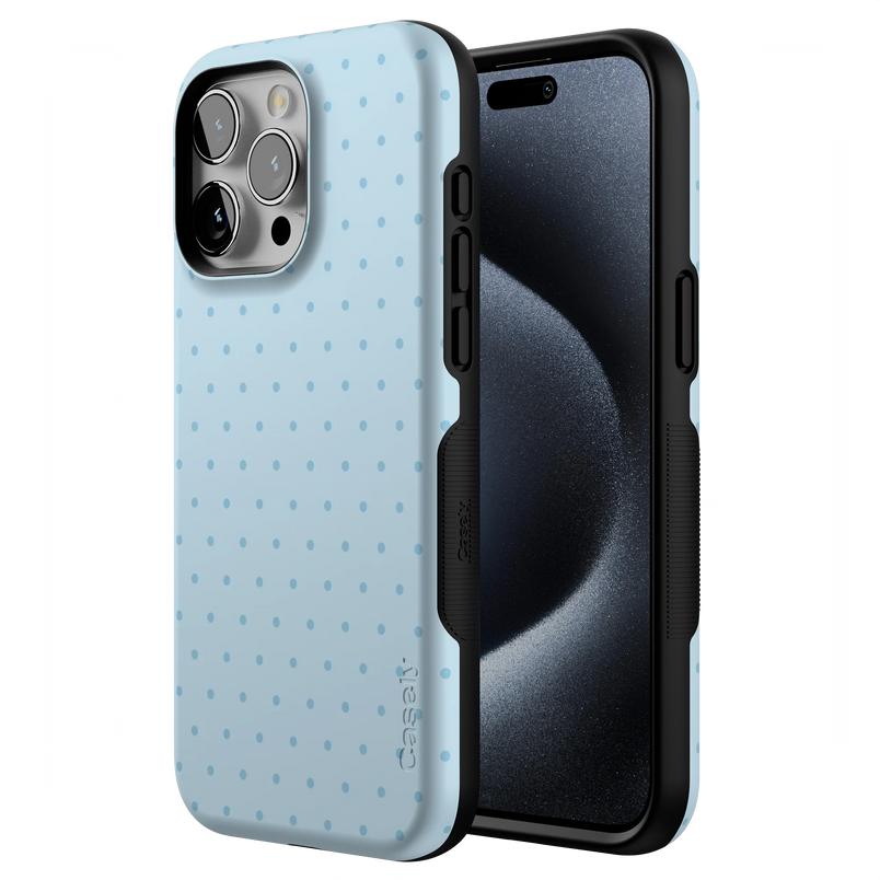 On the Dot | Blue Monochrome Polka Dot Case