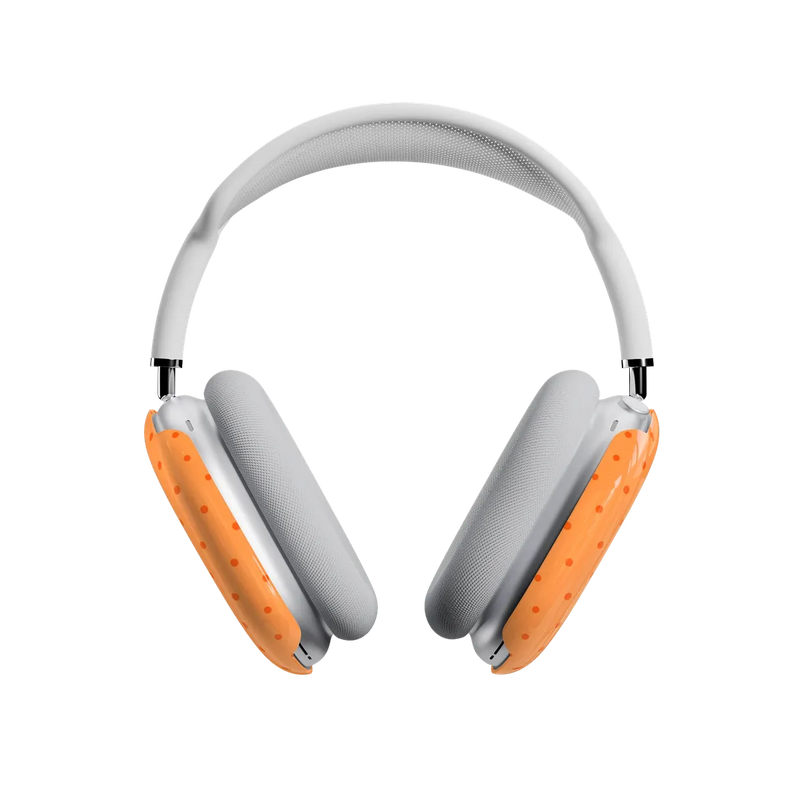 On the Dot | Orange Polka Dot AirPods Max Case