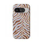 Untamed | Brown & Blue Zebra Case - Google Pixel 10