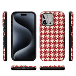 Scarlet Stitch | Red Houndstooth Case