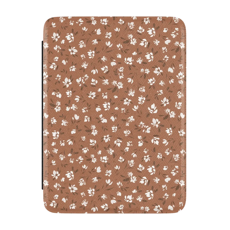 Mocha Meadow | Tiny Flowers Kindle Case | Casely