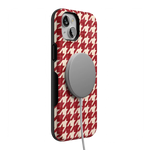 Scarlet Stitch | Red Houndstooth Case