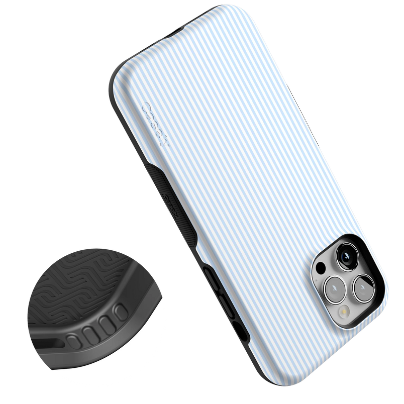 Stripes and the City | Light Blue Pinstripe Case
