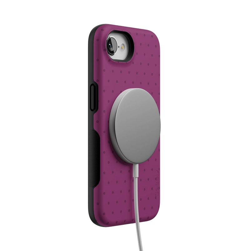 On the Dot | Plum Polka Dot Case