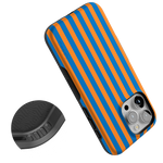 Go New York | Blue & Orange Stripes Case