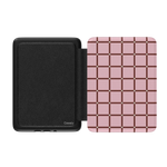 Uptown Gridlock | Pink Checkerboard Kindle Case