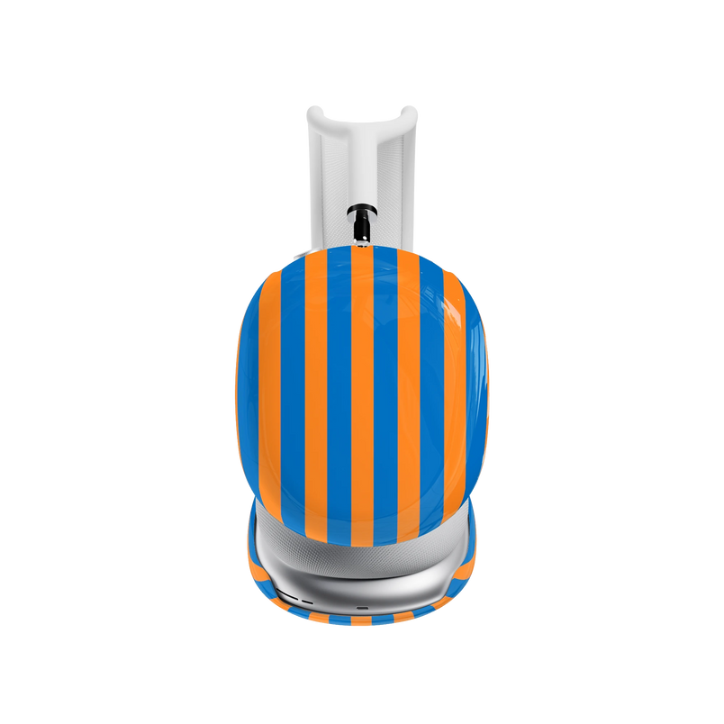 Go New York | Blue & Orange Stripes AirPods Max Case