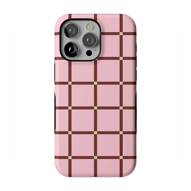 Uptown Gridlock | Pink Checkerboard Case