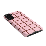 Uptown Gridlock | Pink Checkerboard Case
