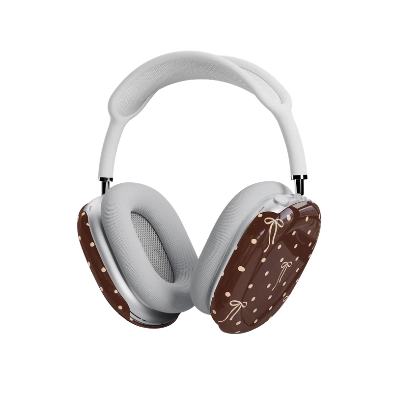 Teddy Bows | Brown Polka Dot AirPods Max Case