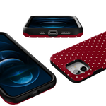 On the Dot | Maroon Polka Dot Case