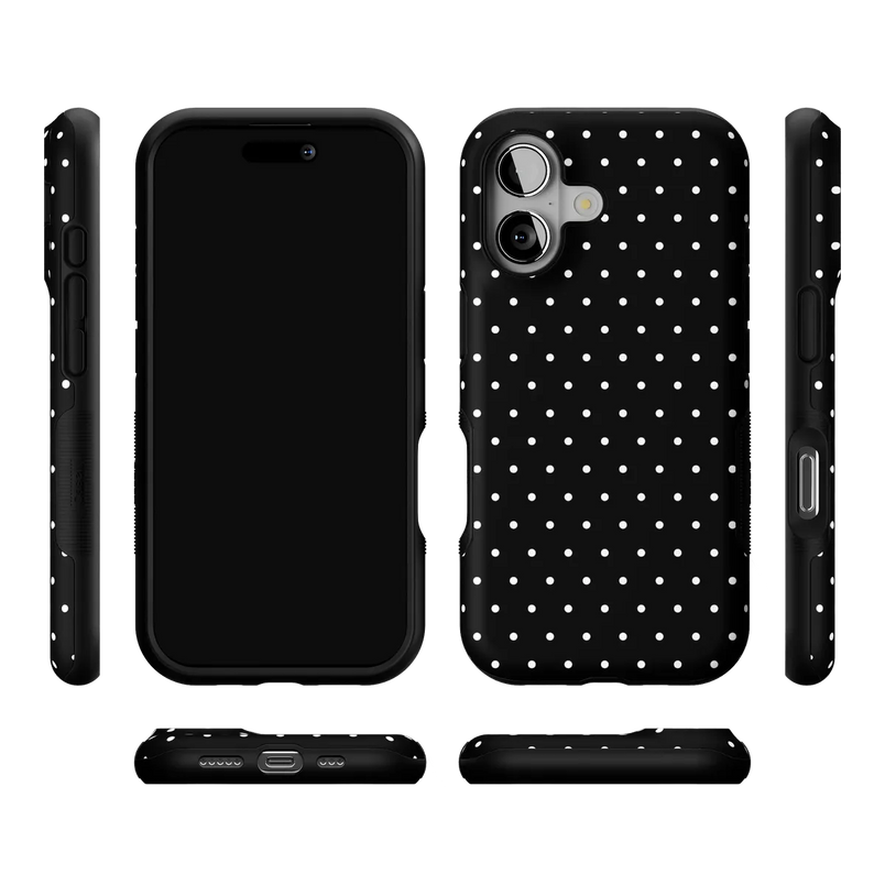 On the Dot | Black Polka Dot Case