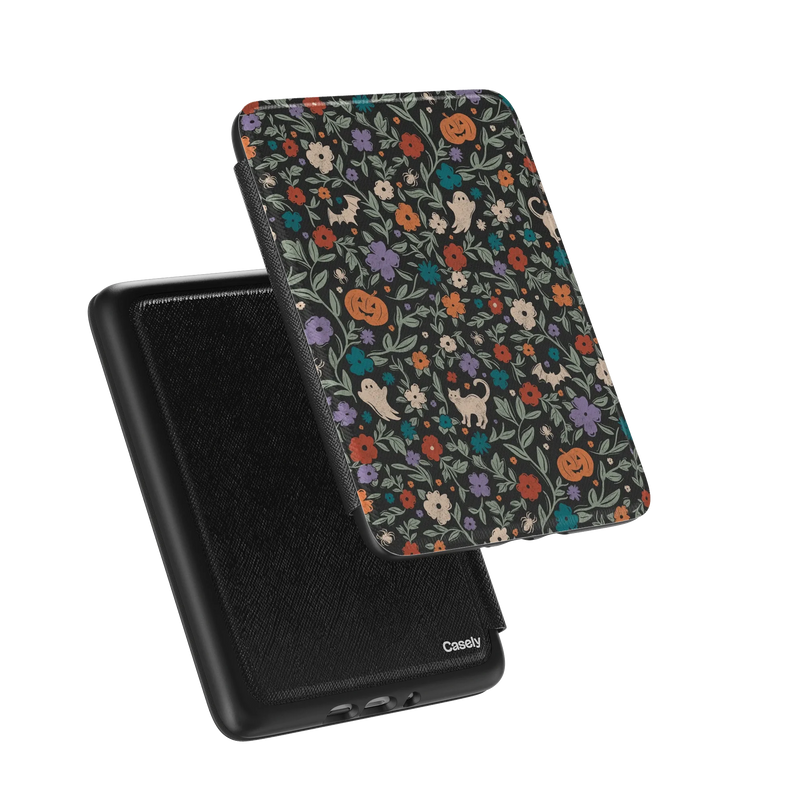 Toil & Bloom | Halloween Floral Kindle Case