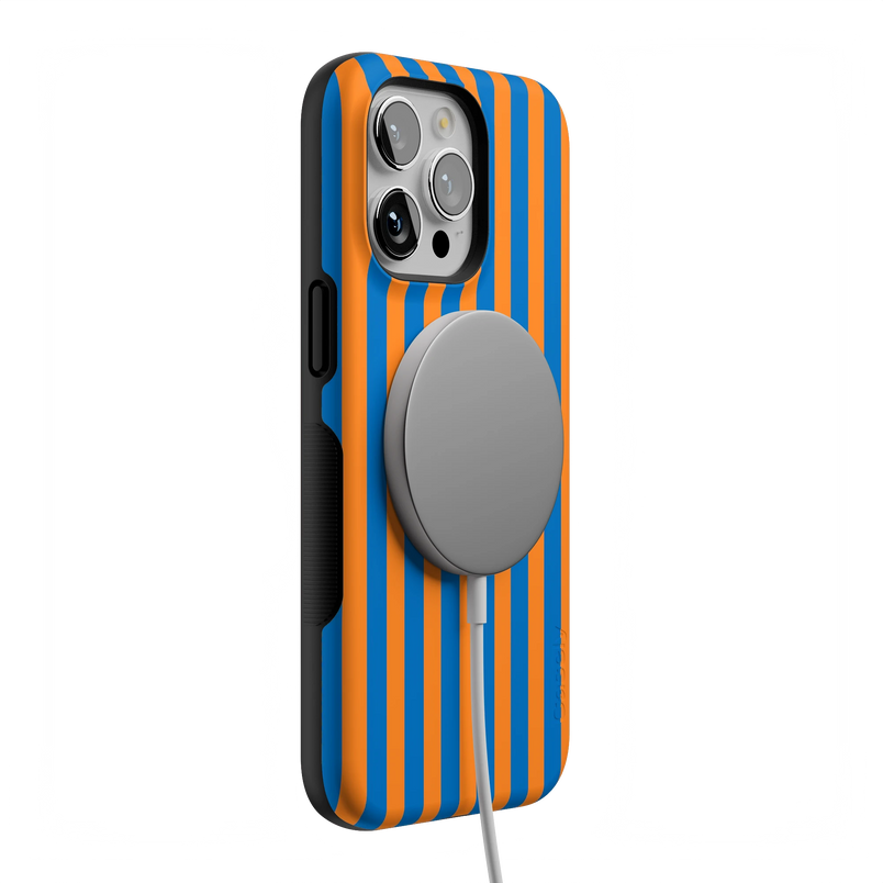 Go New York | Blue & Orange Stripes Case