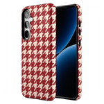 Scarlet Stitch | Red Houndstooth Case