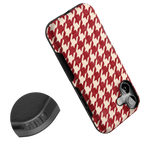 Scarlet Stitch | Red Houndstooth Case