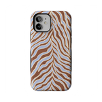 Untamed | Brown & Blue Zebra Case - iPhone 12
