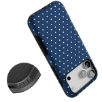 On the Dot | Navy Polka Dot Case