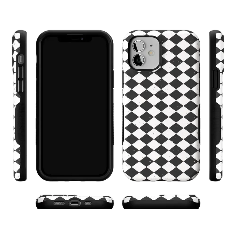 Salem's Hex | Black & White Checkered Case