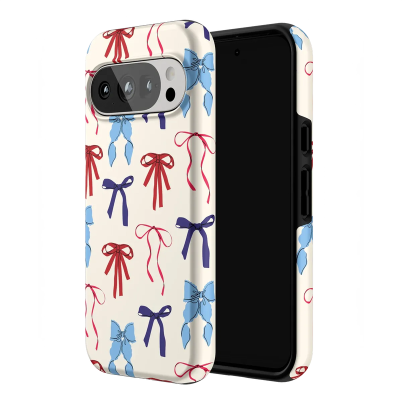 American Girlie | Red White & Blue Bows Case