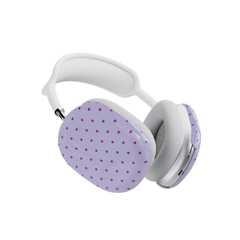 On the Dot | Purple & Plum Polka Dot AirPods Max Case