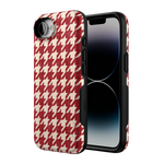 Scarlet Stitch | Red Houndstooth Case
