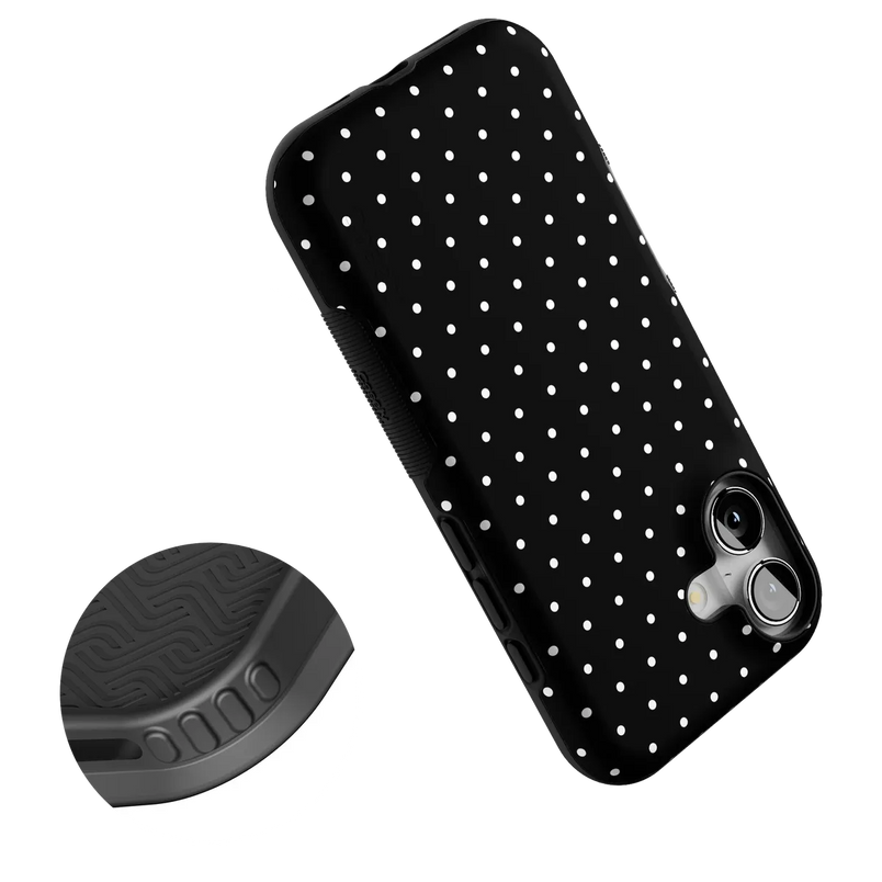 On the Dot | Black Polka Dot Case