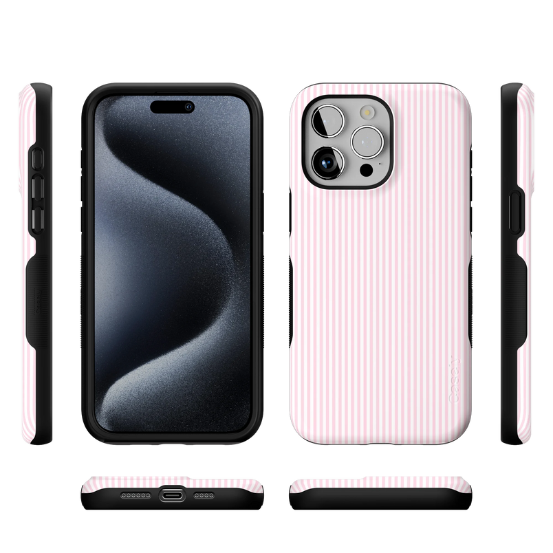 Stripes and the City | Light Pink Pinstripe Case