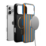 Go New York | Blue & Orange Stripes Case