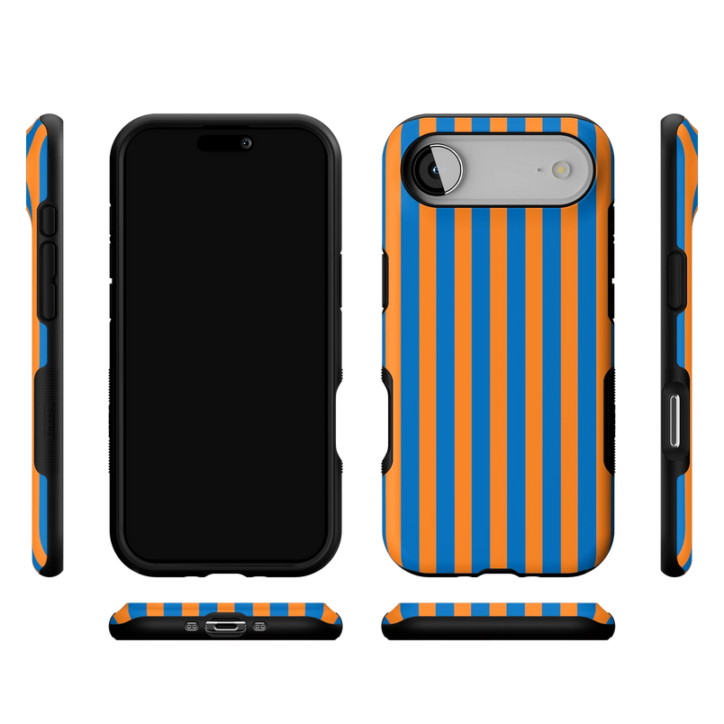 Go New York | Blue & Orange Stripes Case