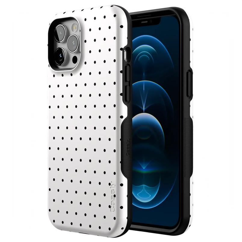 On the Dot | White Polka Dot Case