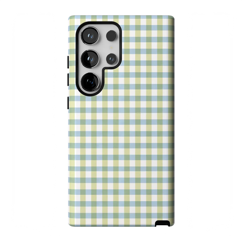 Pastel Picnic | Blue & Green Gingham Case