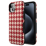 Scarlet Stitch | Red Houndstooth Case