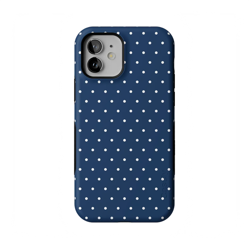 On the Dot | Navy Polka Dot Case