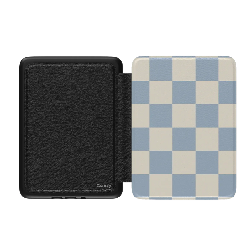 Fit Check | Light Blue Checkerboard Kindle Case