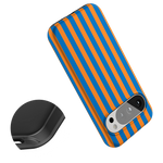 Go New York | Blue & Orange Stripes Case