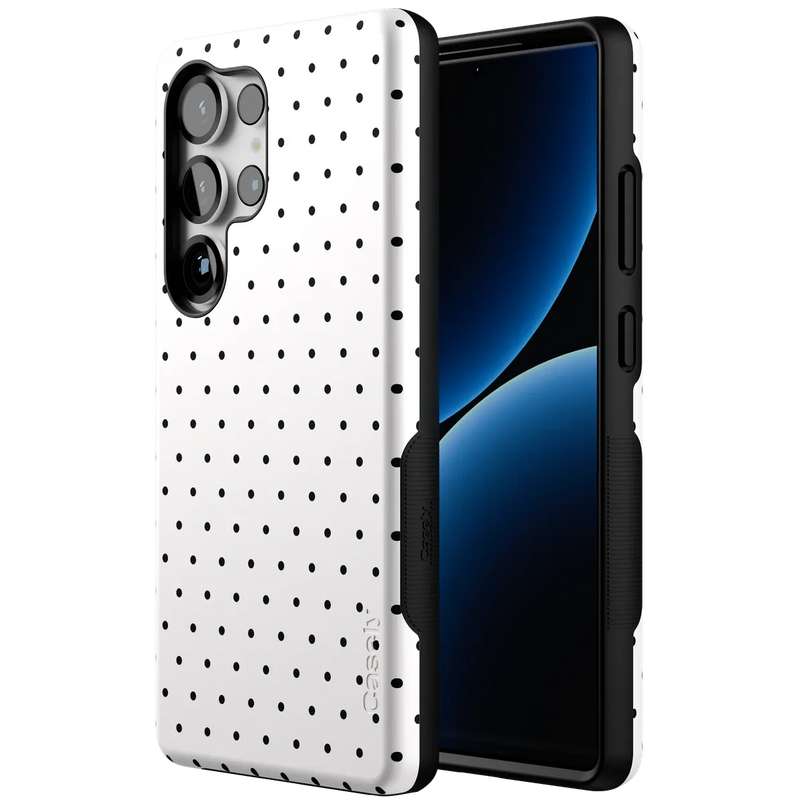 On the Dot | White Polka Dot Case
