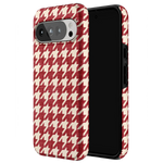 Scarlet Stitch | Red Houndstooth Case
