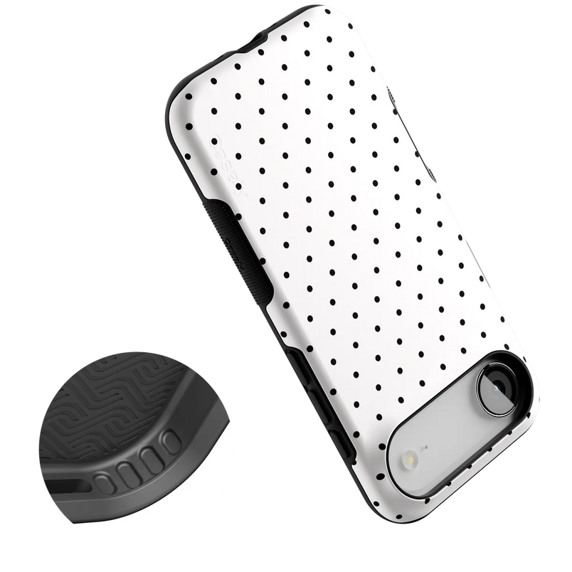 On the Dot | White Polka Dot Case