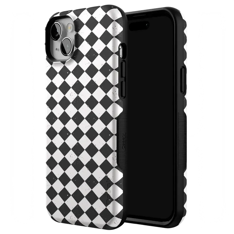 Salem's Hex | Black & White Checkered Case