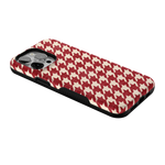 Scarlet Stitch | Red Houndstooth Case