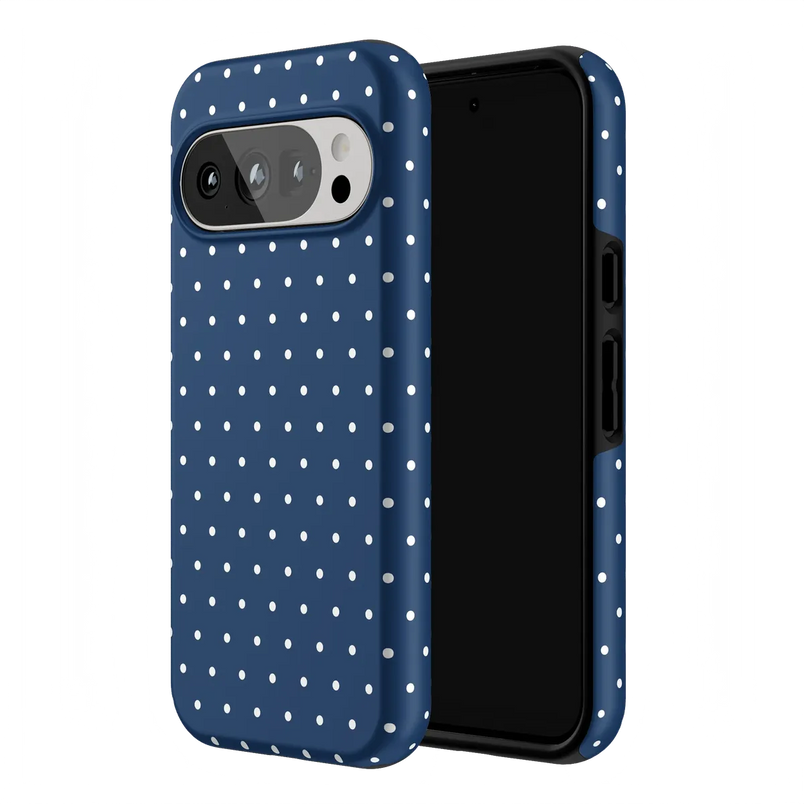 On the Dot | Navy Polka Dot Case