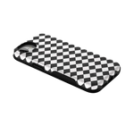 Salem's Hex | Black & White Checkered Case