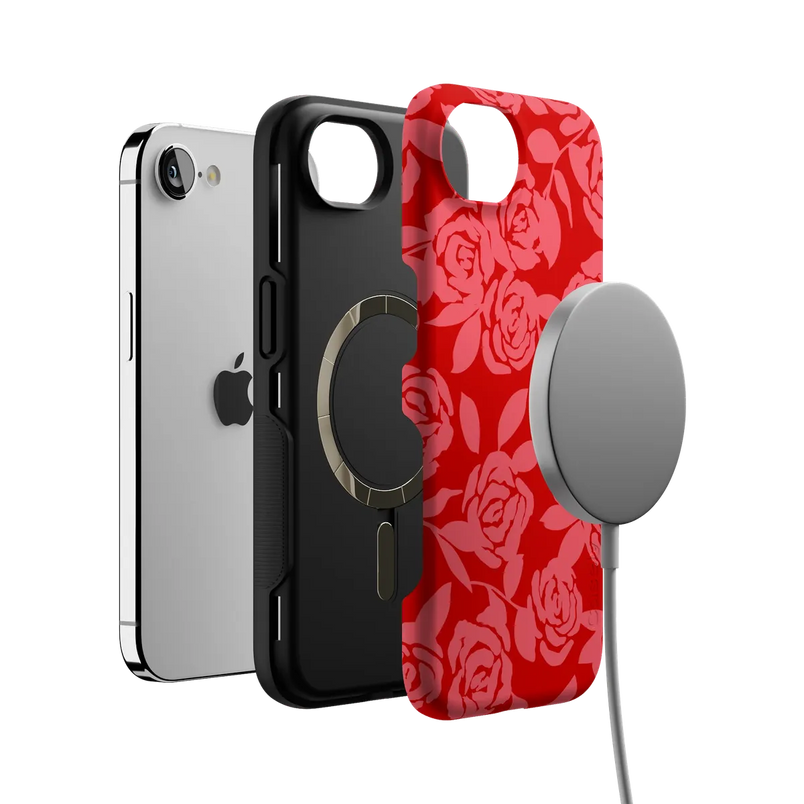 Final Rose | Red & Pink Floral Case