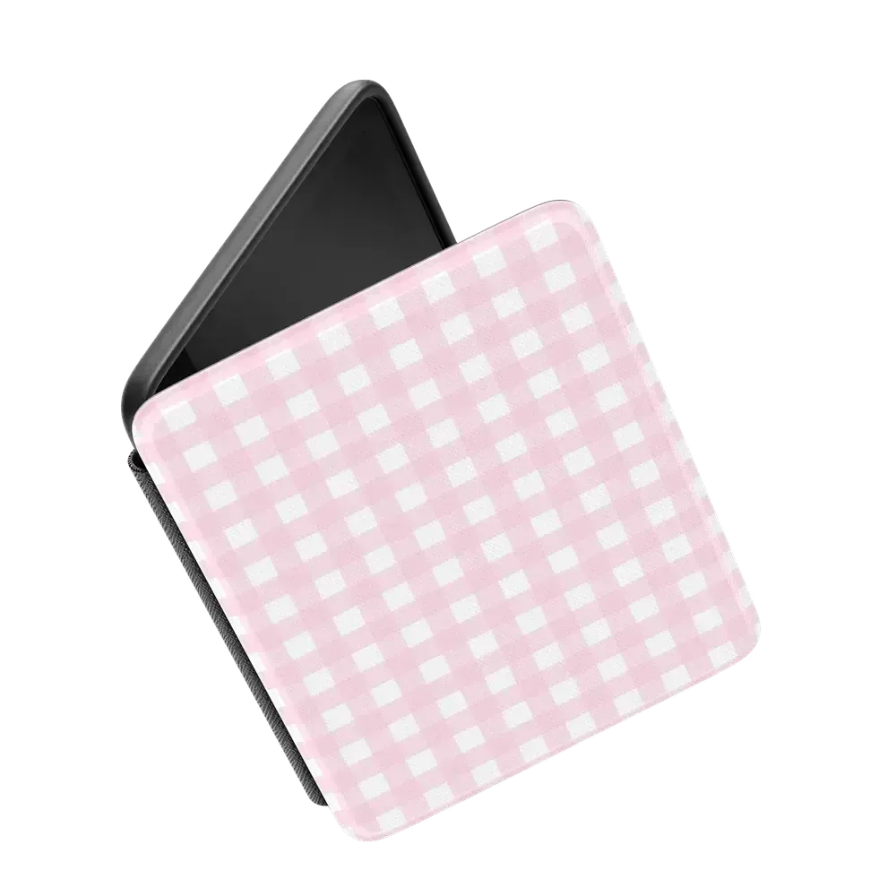 Pink Plaid Sunday Best Kindle Case - Thumbnail 5